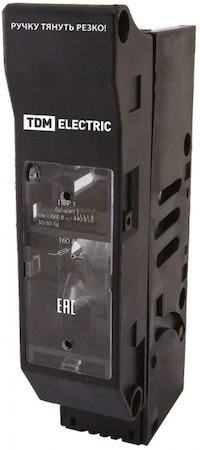 TDM ELECTRIC SQ0726-0101 Выключатель-разъединитель с функцией защиты ПВР 00 1П 160A TDM